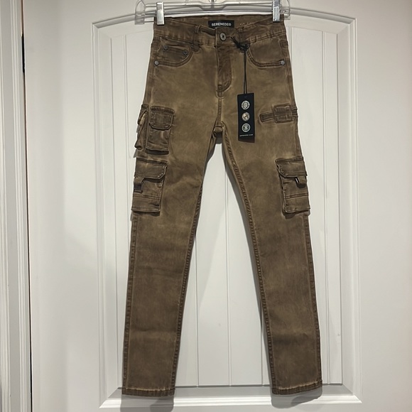 New with tag Tigers Eye Cargo  Jeans Serenede Size 10 Kids Denim . - Picture 13 of 16